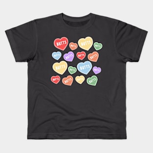 Valentines Day Butt Hearts Kids T-Shirt